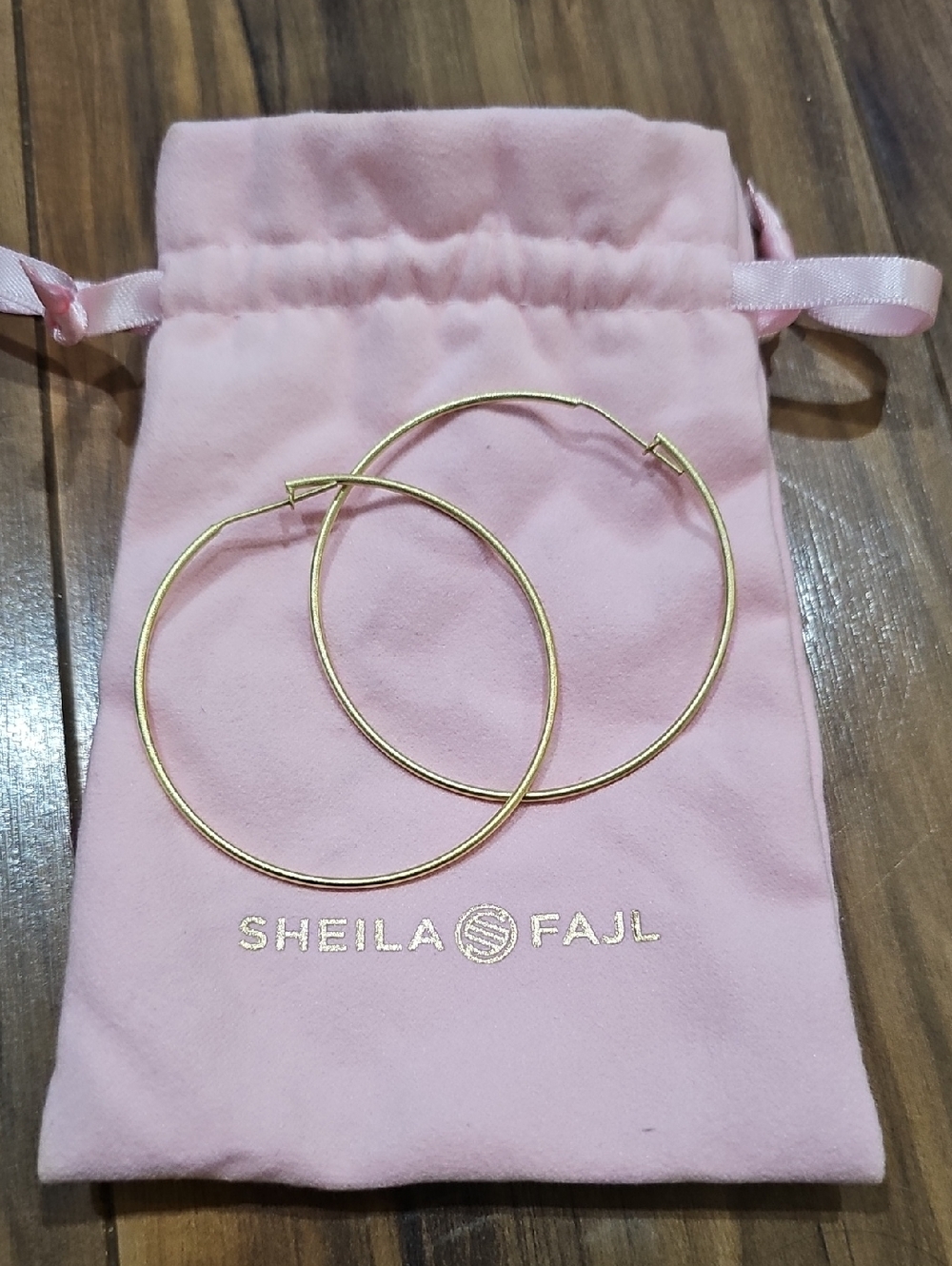 Sheila Fajl Gold Hoop Earrings - Classic Large Gold Hoops